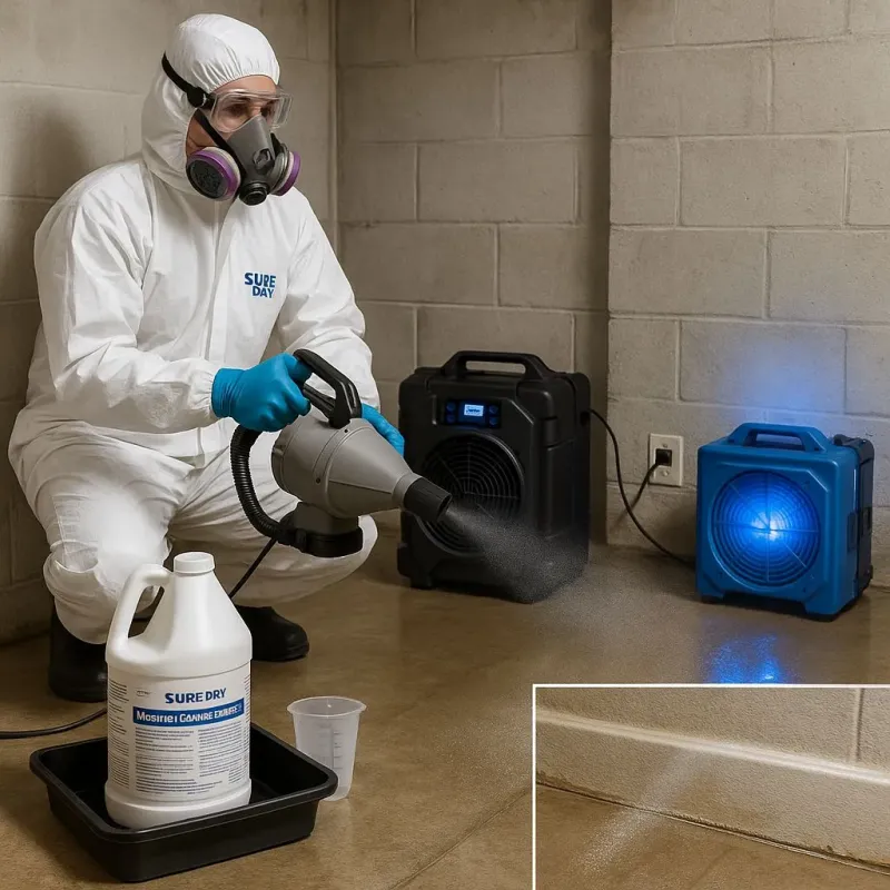 Sanitization and Odor Removal process in Eagan, MN
